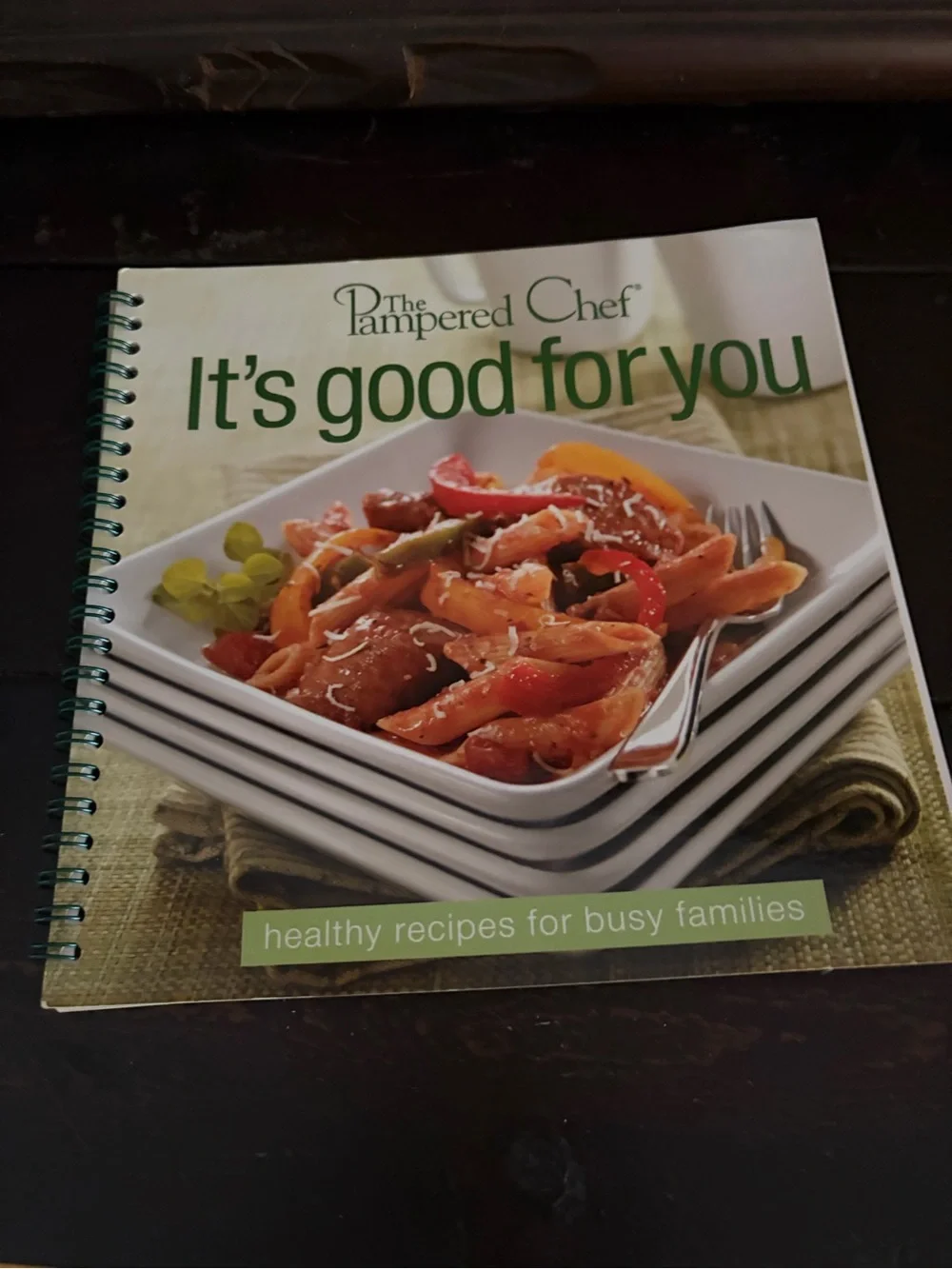 Pampered Chef Cookbook Set - It's Good For You (Green) & All The Best (Red)